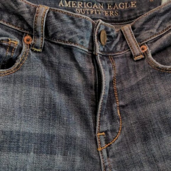 EUC American Eagle Skinny Jeans size 6/28 99% cotton - Picture 2 of 5